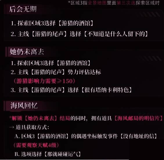 游猎营地夜景,篝火旁摆放着武器装备,远处可见星空下的哨岗