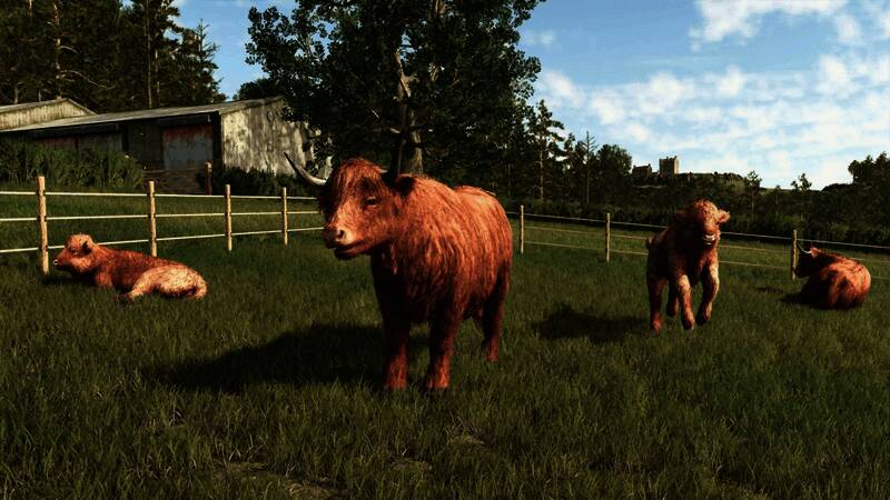 水陆两用设备在丘陵与水域间穿梭作业