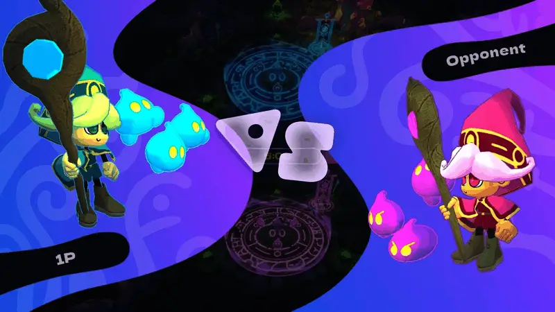 游戏内史莱姆角色集结成队,准备发起进攻的画面,色彩鲜艳,细节丰富