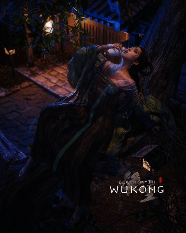 《黑神话》角色战斗动态捕捉,火焰特效环绕,动作张力十足