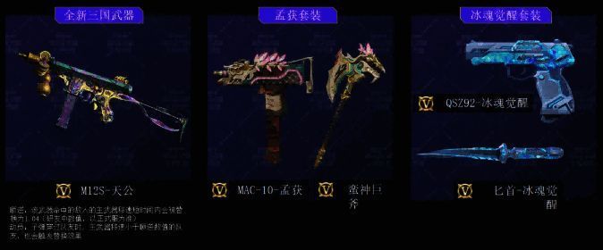 M12S-天公与孟获套装武器展示图，三国主题设计尽显霸气