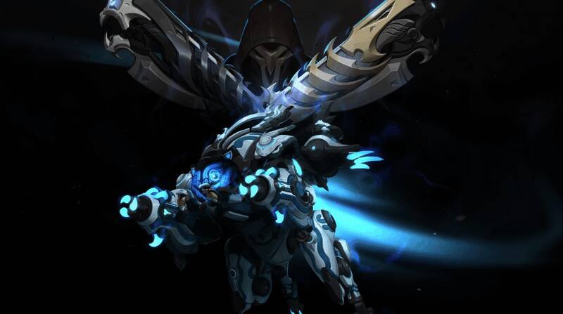 夺魂冷钢死神皮肤展示,武器带有暗黑能量与死亡音效特效