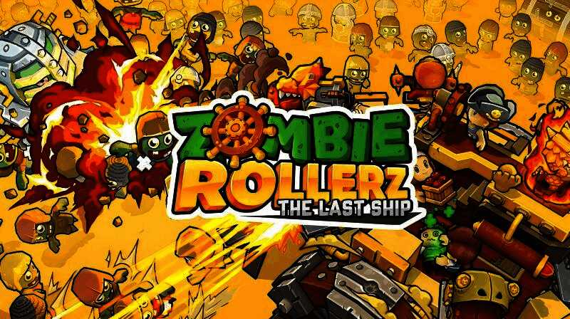 游戏宣传图,战舰在末日废土中航行,炮火轰鸣震撼场面