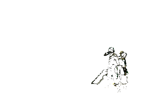 断刀状态下普攻四连击展示,红色能量球环绕周围