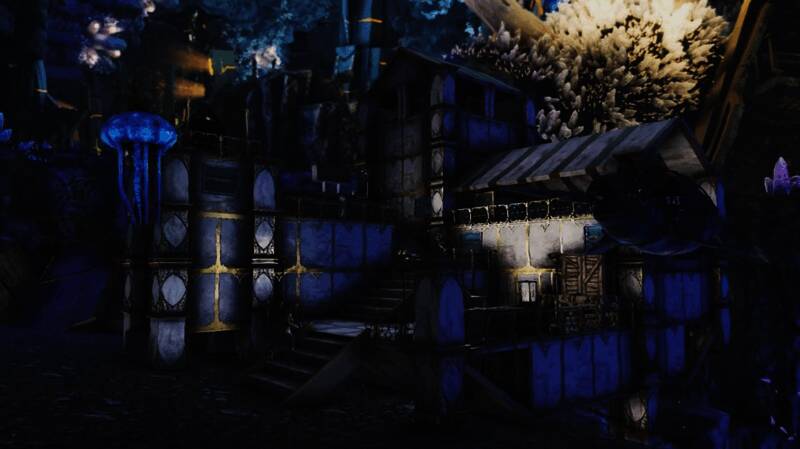 水下装备展示图,包括潜水服、推进装置等多种科技道具