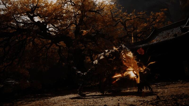 游戏角色腾云驾雾,背景是宏伟的古代建筑群