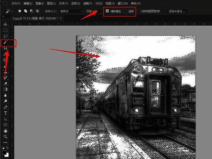 蒙版编辑界面展示高光区域处理