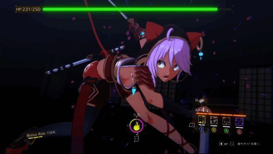 美少女角色手持武器在樱花纷飞中战斗