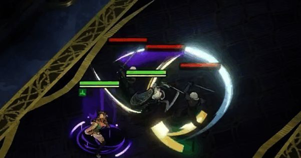 终结技释放瞬间画面,地面震动、光效炸裂,敌人被笼罩在冲击波中