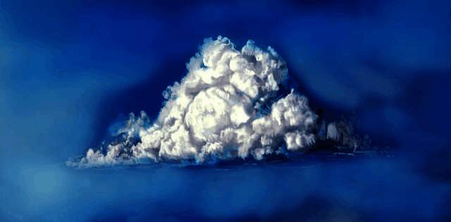 底部天空蓝填充效果示意图