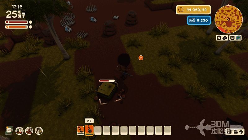 挖掘出埋藏物品后的现场展示