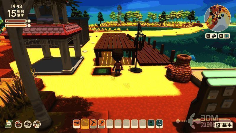 《金垦小镇》风铃装饰展示，悬挂于农场建筑旁