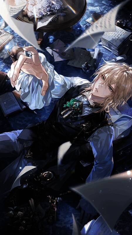 路辰SSR画灵心渊渡梦场景描绘，神秘氛围浓厚，人物表情细腻