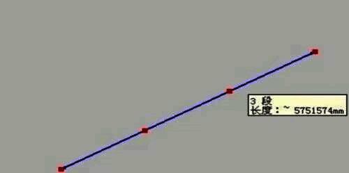 已完成等分的直线段,各节点清晰可见,分布均匀