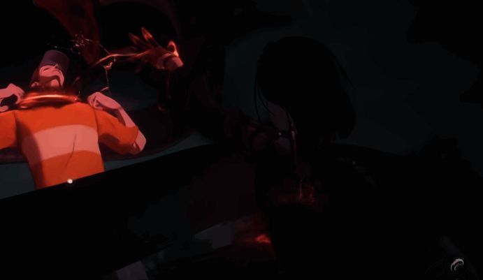 凌九施展迅雷技能,身形化作一道闪电,在战场上快速穿梭,留下残影