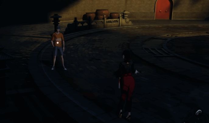 凌九在实战中施展技能组合,画面中可见敌人被连续击飞,场景特效华丽