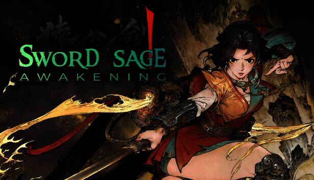 游戏主视觉图展示主角三娘手持长剑,背景为融合机械元素的古代蜀地城池