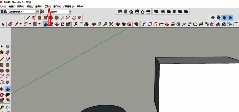 卷尺工具被高亮选中，旁边显示相关参数设置