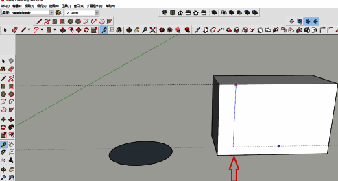 辅助线已成功绘制，与模型结构对齐，增强视觉引导效果