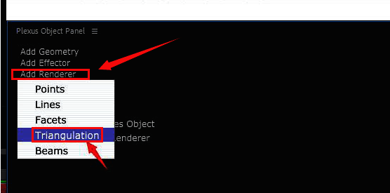 Triangulation渲染模式界面,展示三角面连接效果