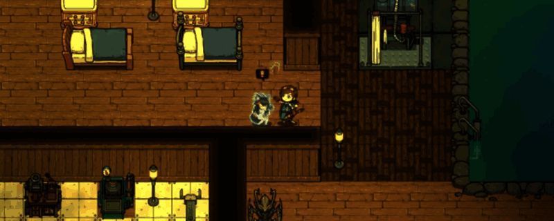 玩家与魔物娘在家中使用双人床互动的温馨场景