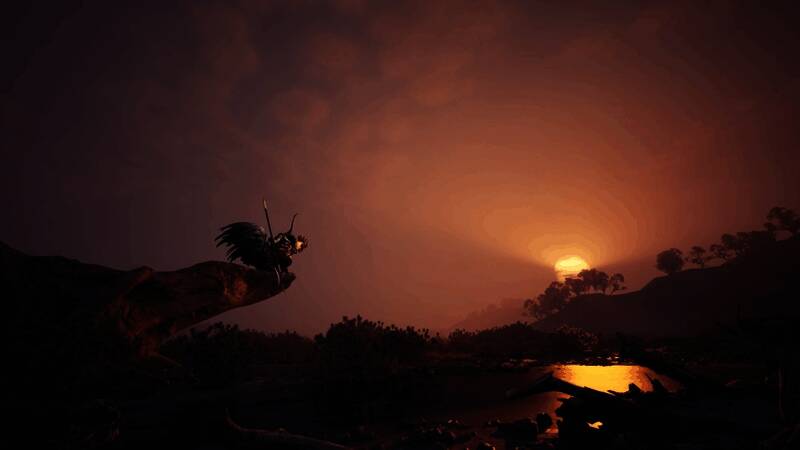 《十二影》Boss战场景,光影交错,氛围紧张压抑