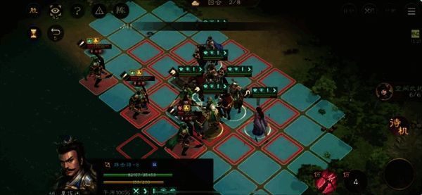 《新三国志曹操传》魏延之影技能展示,画面中BOSS释放强力技能