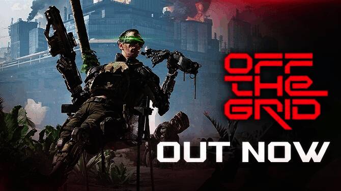 游戏主界面展示未来科技风格,背景为废土都市全景