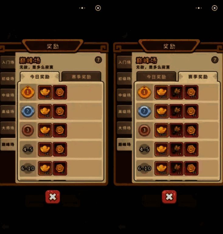 竞技场战斗界面,显示当前对手与挑战次数