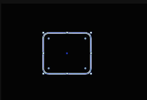 圆角矩形绘制完成,位于背景之上,视觉效果更加协调