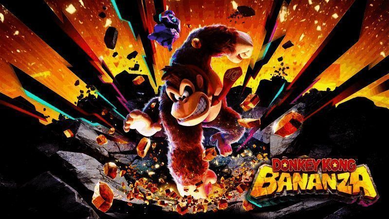 《咚奇刚：蕉力全开》游戏画面展示，角色在丛林中奔跑，背景光影细腻