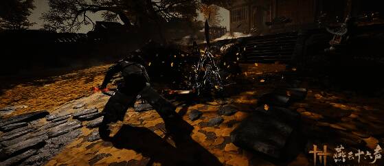 燕云十六声武学特效展示,出招时墨色山水特效渲染画面