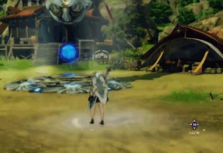 角色在空中自由飞行，操控灵活，背景为广阔的游戏世界地图