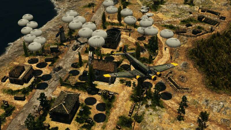 指挥官在地图上部署部队，背景为二战时期的作战指挥室