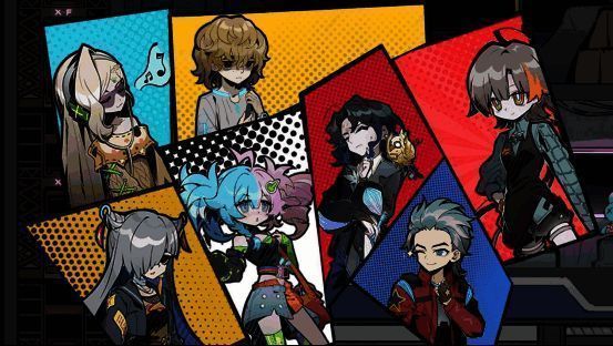 主角站在枪行柜台后,身后挂满各式枪械,窗外是繁华的未来都市