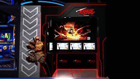 世嘉展台布置精美,吸引大量玩家驻足体验新作试玩