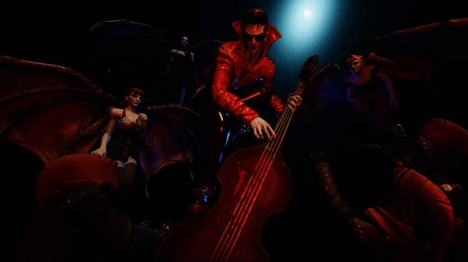 游戏界面与角色选择界面展示，界面风格硬核且科技感十足