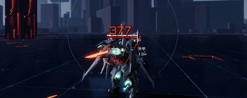 《解限机》处决动作演示画面,角色正在进行终结技,背景有敌方单位逼近