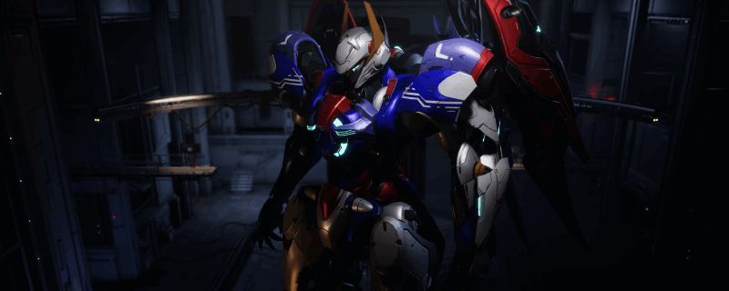 飞景机甲命运高达涂装配色效果图，展示完整涂装后的机甲外观细节