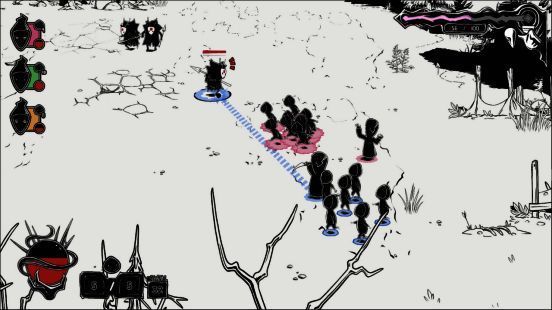 信徒被投掷向敌人造成爆炸伤害,背景是诡异的祭坛与扭曲雕像