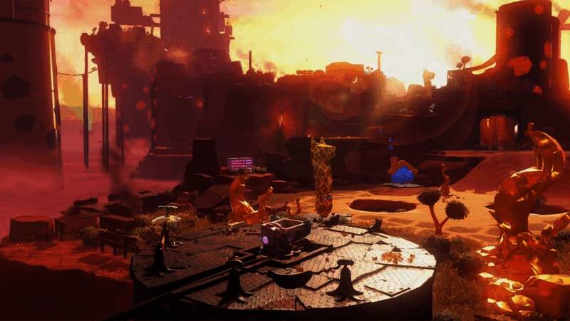 游戏内可破坏场景特写,树木、岩石和地面均呈现逼真碎裂细节