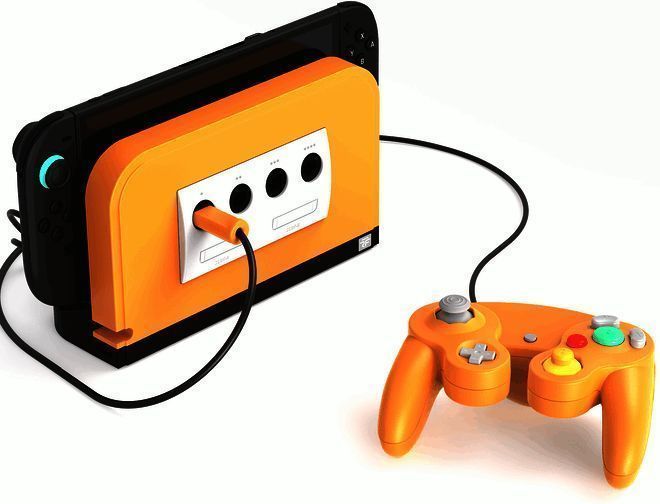 Switch 2魔改底座实物图,设计简洁现代,支持GC手柄接入