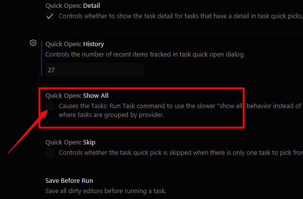 勾选Show All后任务栏显示多个任务图标的前后对比示意图