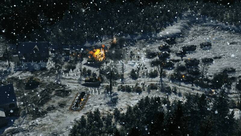 盟军登陆场景,海滩上士兵冲锋,空中有运输机飞过,海面舰艇炮击岸防