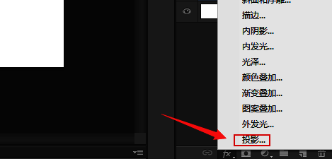 投影设置面板中杂色滑块被拉至100%位置，下方预览图显示阴影已变为颗粒状