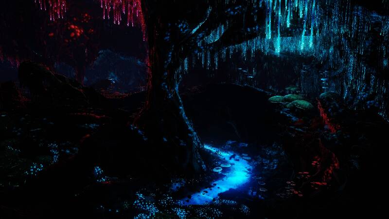 游戏内五大海洋生态区分布示意图,地图上标注了不同区域的颜色与特征,如红色代表高温、蓝色代表高压