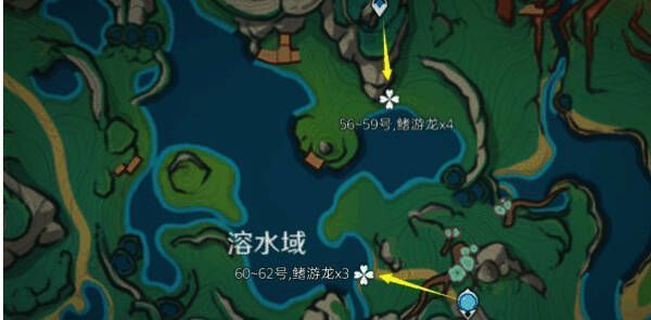 溶水域龙兽出没区域,位于地下湖泊边缘的岩石平台上