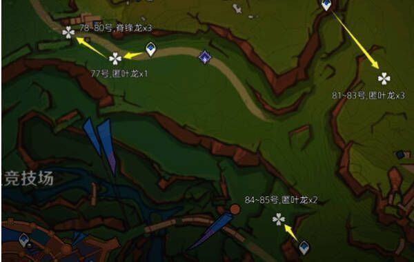 圣火竞技场东侧龙兽战斗区域,周围有火炬环绕