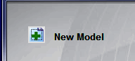 Adams软件中点击New Model创建新模型的界面截图