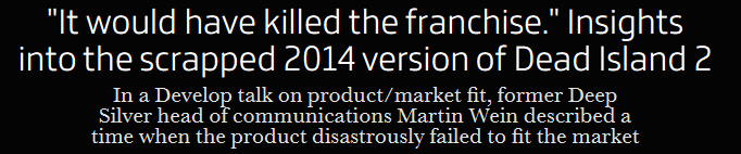 《死亡岛2》开发团队更替时间线示意图，标注各工作室参与阶段